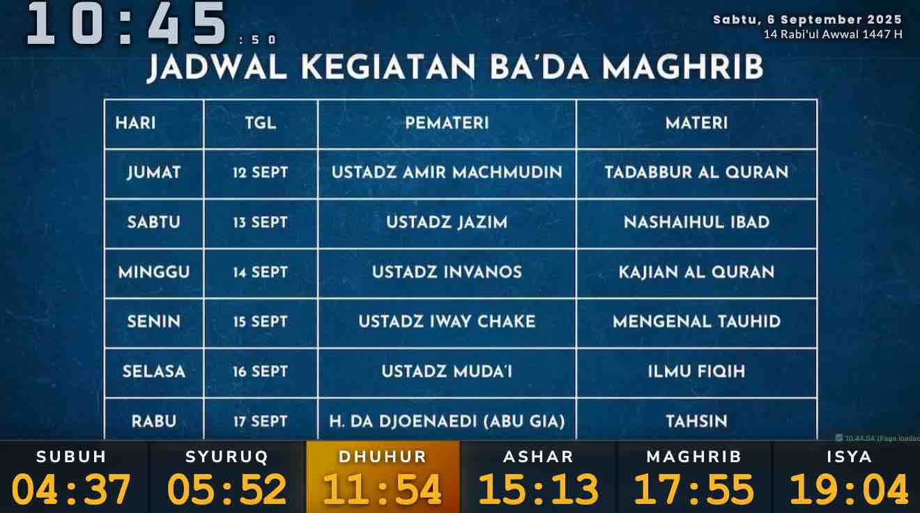 Screenshot TV Masjid